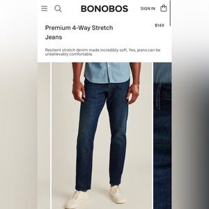 Bonobos Premium 4 Way Stretch Jeans